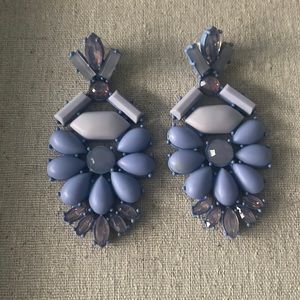 Stella & Dot lavender statement earrings